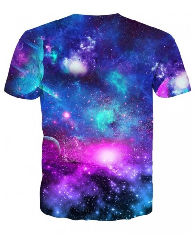 Men Women T-Shirts Unisex 3D Print Short Sleeve Crewneck Graphic Tees Universe $7.94 T-Shirts