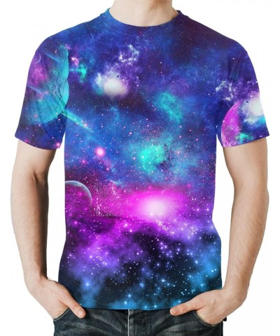 Men Women T-Shirts Unisex 3D Print Short Sleeve Crewneck Graphic Tees Universe $7.94 T-Shirts