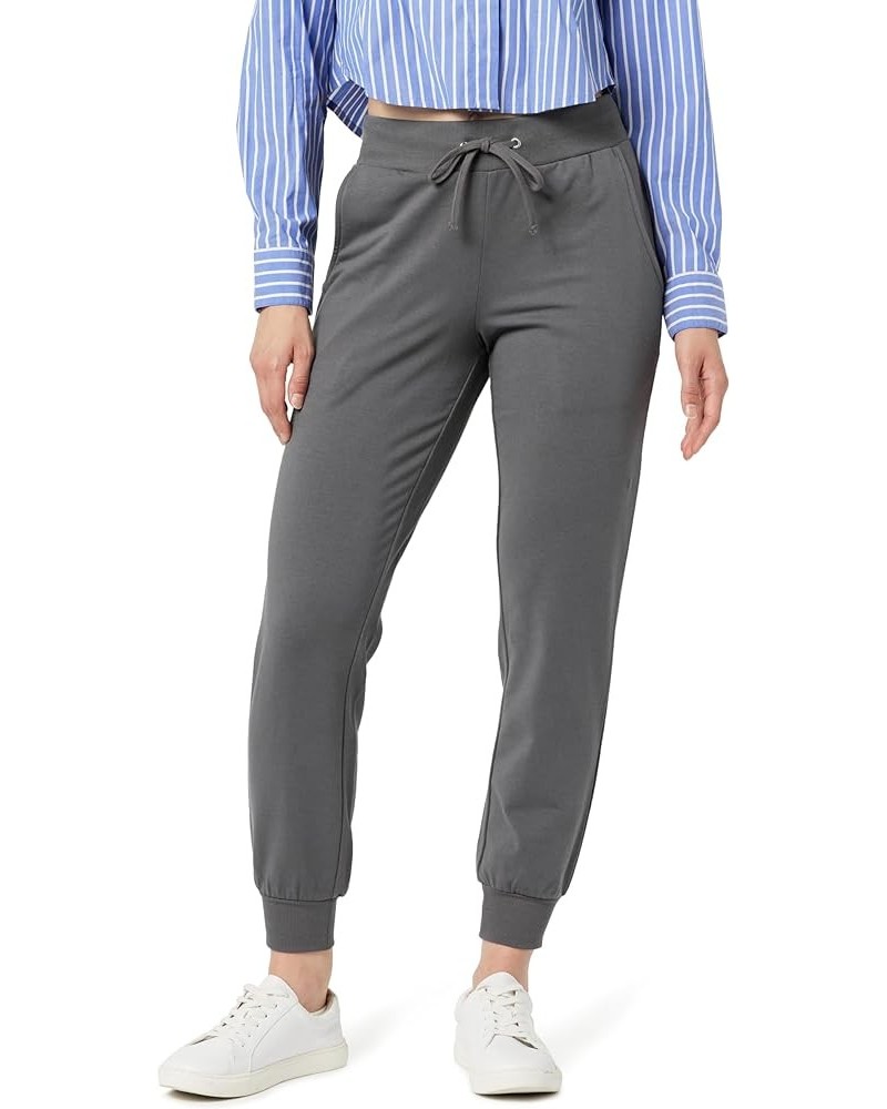 Women's Grace Supersoft Stretch Rib-Cuff Jogger Tornado Grey $12.89 Leggings