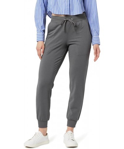 Women's Grace Supersoft Stretch Rib-Cuff Jogger Tornado Grey $12.89 Leggings