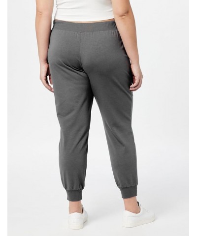 Women's Grace Supersoft Stretch Rib-Cuff Jogger Tornado Grey $12.89 Leggings