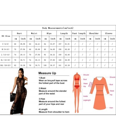 Women Sexy V Neck Bodycon Sweater Dress Knitted Halter Backless Hollow Out Waist Maxi Dress Party Club Long Dresses Halter Ne...