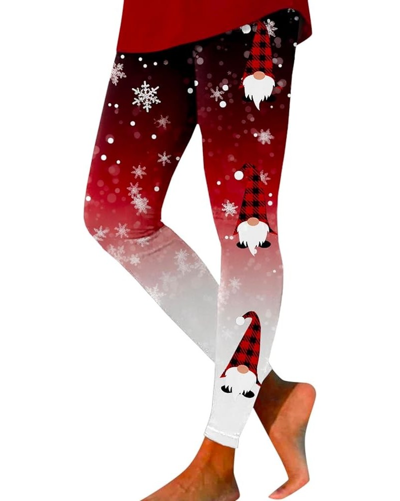 High Waisted Leggings Womens Cosplay Christmas Costumes Ornaments Tree Snow Xmas Reindeer Deer Pattern Fashion Leggings Z28-r...