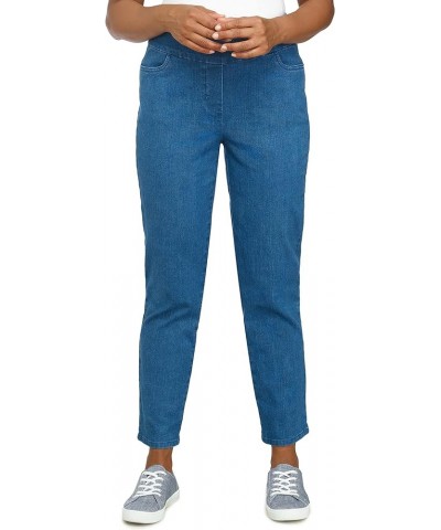 Womens Petite Super Stretch Mid-Rise Short Length Pant Medium Denim $29.26 Pants