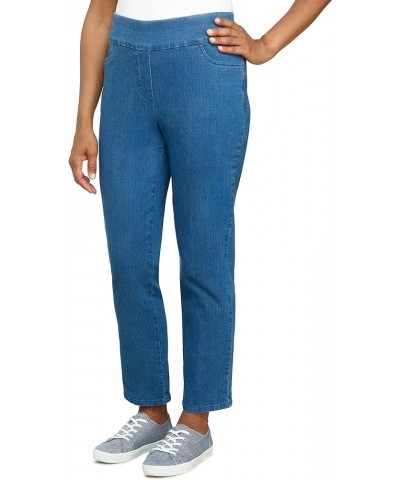 Womens Petite Super Stretch Mid-Rise Short Length Pant Medium Denim $29.26 Pants