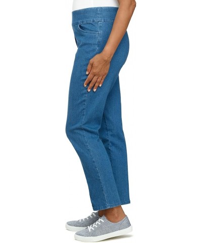 Womens Petite Super Stretch Mid-Rise Short Length Pant Medium Denim $29.26 Pants