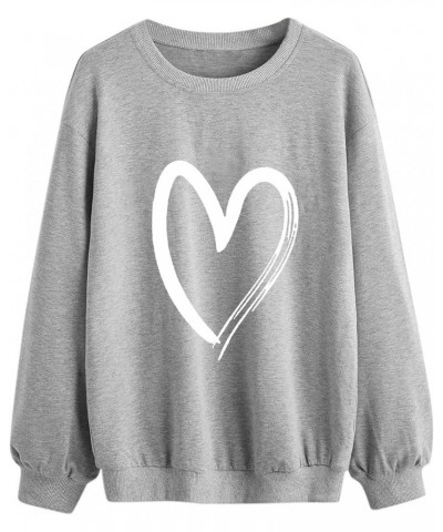 Cute Hoodies for Girls 10-12 Years Old Ladies Sweatshirt ClubBasic Tops Shirt X01-grey $8.31 Tops