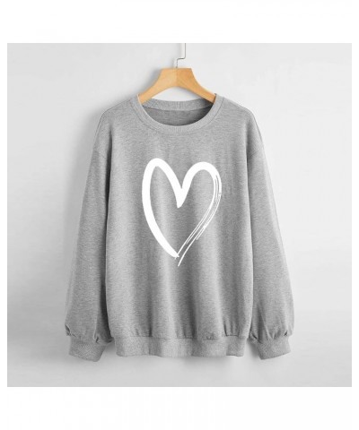 Cute Hoodies for Girls 10-12 Years Old Ladies Sweatshirt ClubBasic Tops Shirt X01-grey $8.31 Tops