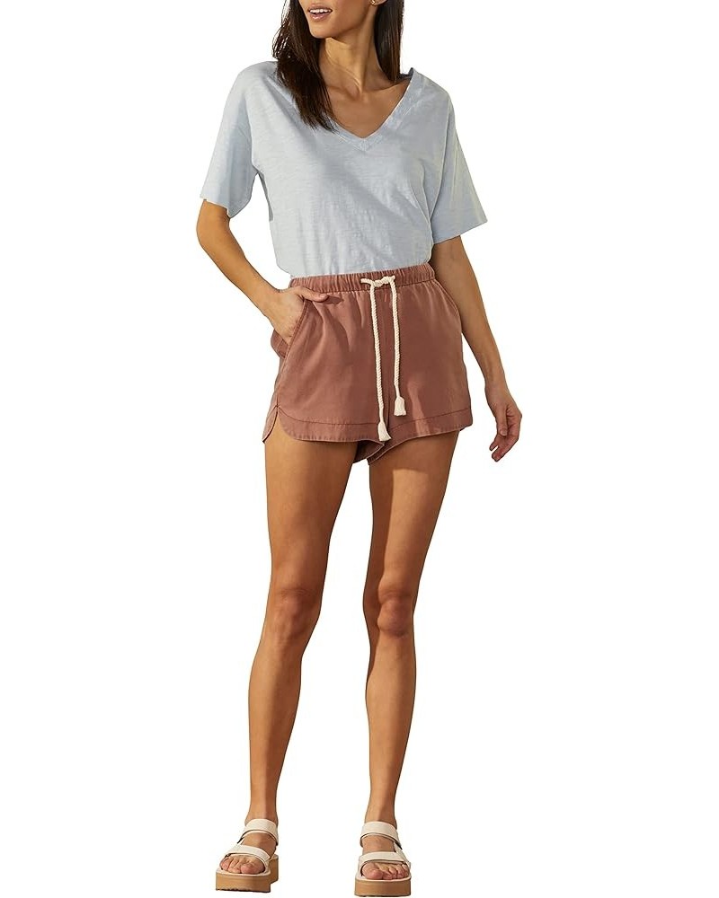 Women's All Silky Tencel Around Short Russet $9.97 Activewear