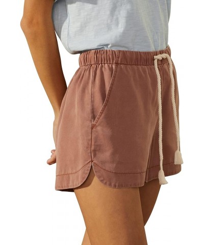 Women's All Silky Tencel Around Short Russet $9.97 Activewear