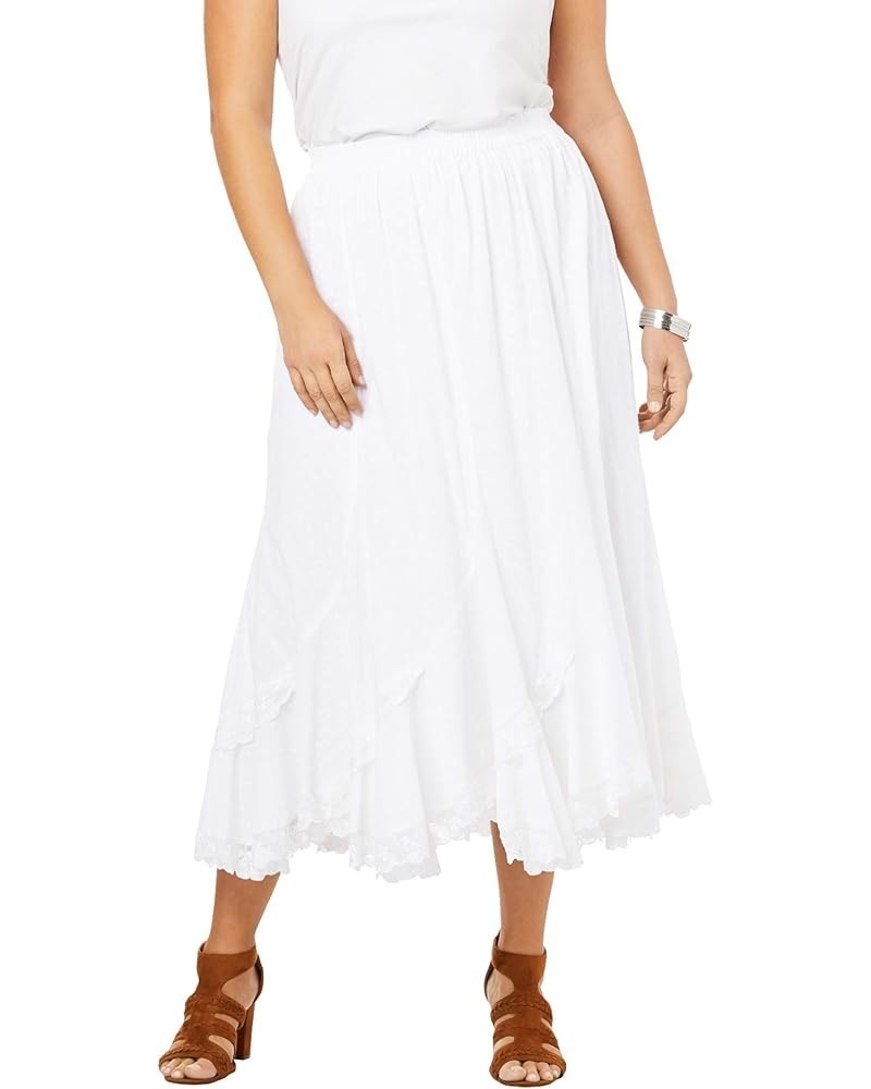 Women's Plus Size French Skirt White $39.46 Skirts