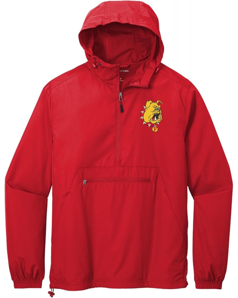 Ferris State University Bulldogs Windbreaker - Packable Anorak Pullover $27.93 Jackets