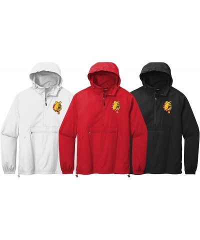 Ferris State University Bulldogs Windbreaker - Packable Anorak Pullover $27.93 Jackets