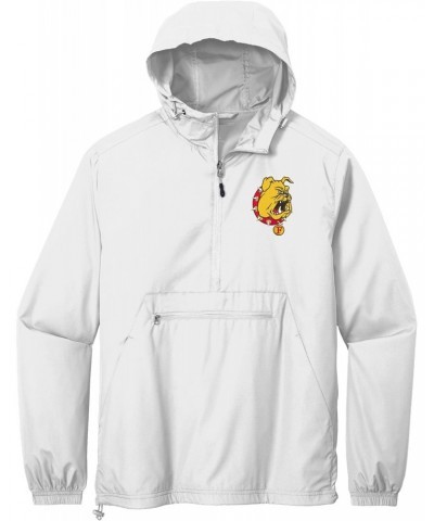 Ferris State University Bulldogs Windbreaker - Packable Anorak Pullover $27.93 Jackets