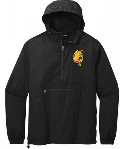 Ferris State University Bulldogs Windbreaker - Packable Anorak Pullover $27.93 Jackets