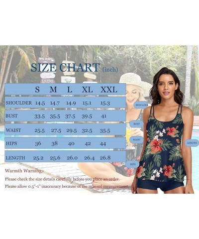 Women's Bathing Suits Swimsuits Tankini Sets for Two Piece Blouson Tank Top with Boyshorts Wine Red $25.64 Swimsuits