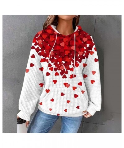 Trendy Hoodies for Women 2023 Waffle Oversized Sweatshirt Loose Fit Casual Comfy Long Sleeve Top Plus Size Cozy Pullover B2-r...