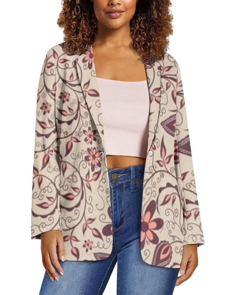 American Flag Bald Eagle Women's Graphic Print Blazer Button Open Front Long Sleeve Jacket Vintage Floral $14.62 Suits