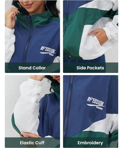 Women's Y2k Jacket Zip Up Lightweight Windbreaker Jacket Varsity Oversized Sport Jacket Y2k Clothing 90s Jacket Green $20.05 ...