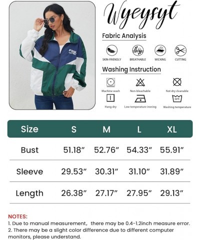 Women's Y2k Jacket Zip Up Lightweight Windbreaker Jacket Varsity Oversized Sport Jacket Y2k Clothing 90s Jacket Green $20.05 ...