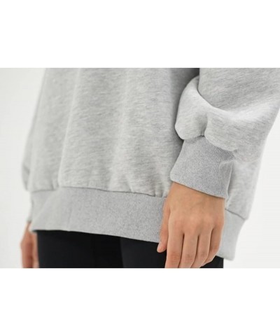 Womens Oversized Pullover Sweater Quarter Zip Hoodies Long Sleeve Sweatshirt Casual Blouses Coats Y2K Clothes Gray $16.13 Hoo...