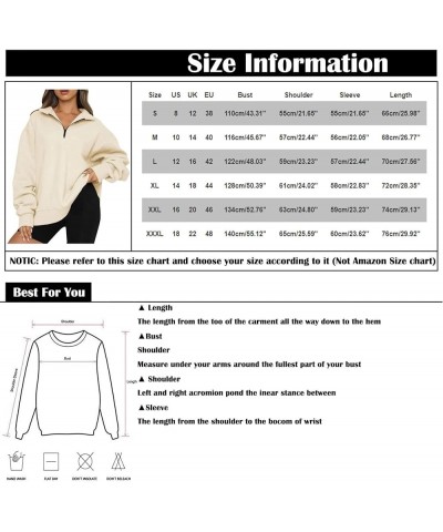 Womens Oversized Pullover Sweater Quarter Zip Hoodies Long Sleeve Sweatshirt Casual Blouses Coats Y2K Clothes Gray $16.13 Hoo...