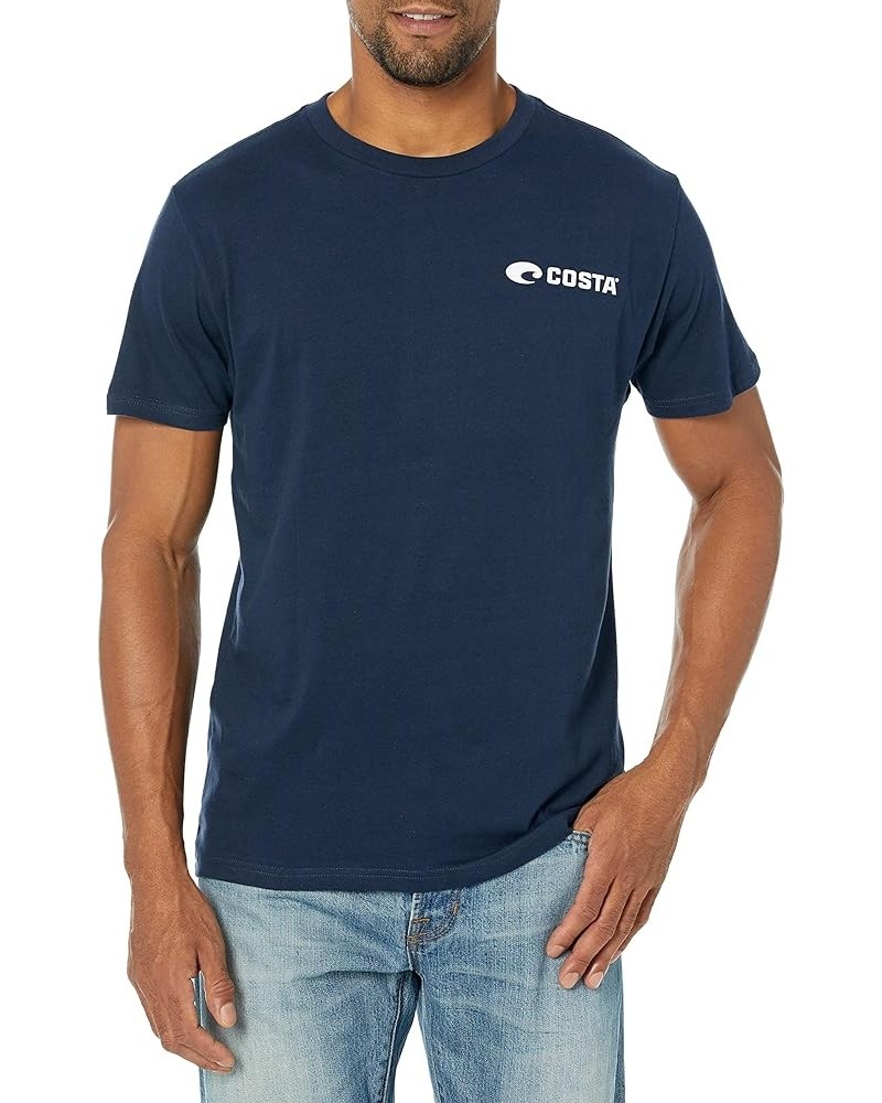 Emblem Bass Short Sleeve Crewneck Shirt Navy $9.08 T-Shirts