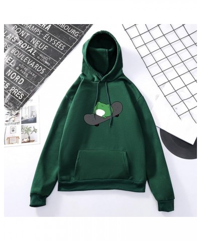 Women's/Girl's Frog Hoodie - Skateboarding Frog Pullover Long Sleeve Hoodie Pullover Tops Sweatshirt Streetwear Atrovirens $9...