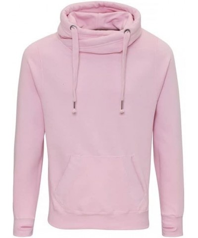 Just Hoods JH021 Unisex Cross Neck Hoodie Baby Pink $19.60 Hoodies & Sweatshirts