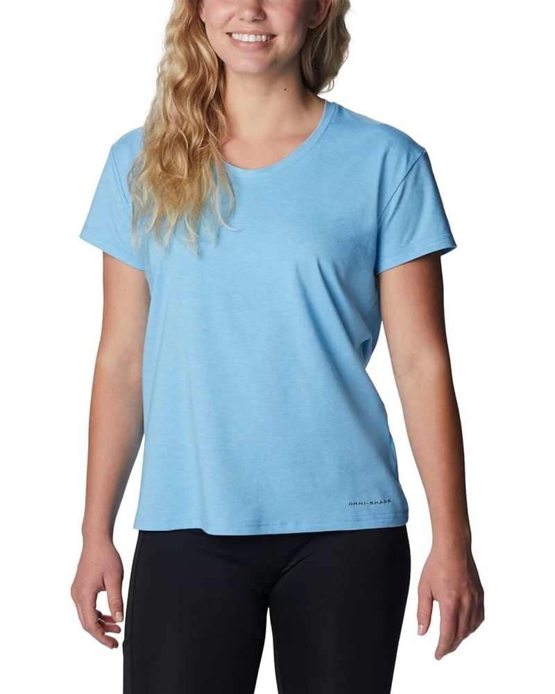 Women's Sun Trek Ss Tee Vista Blue Heather $19.95 Activewear