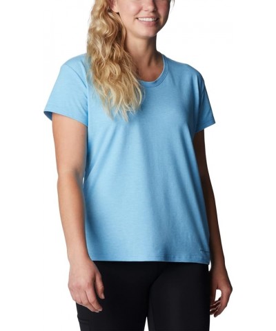 Women's Sun Trek Ss Tee Vista Blue Heather $19.95 Activewear