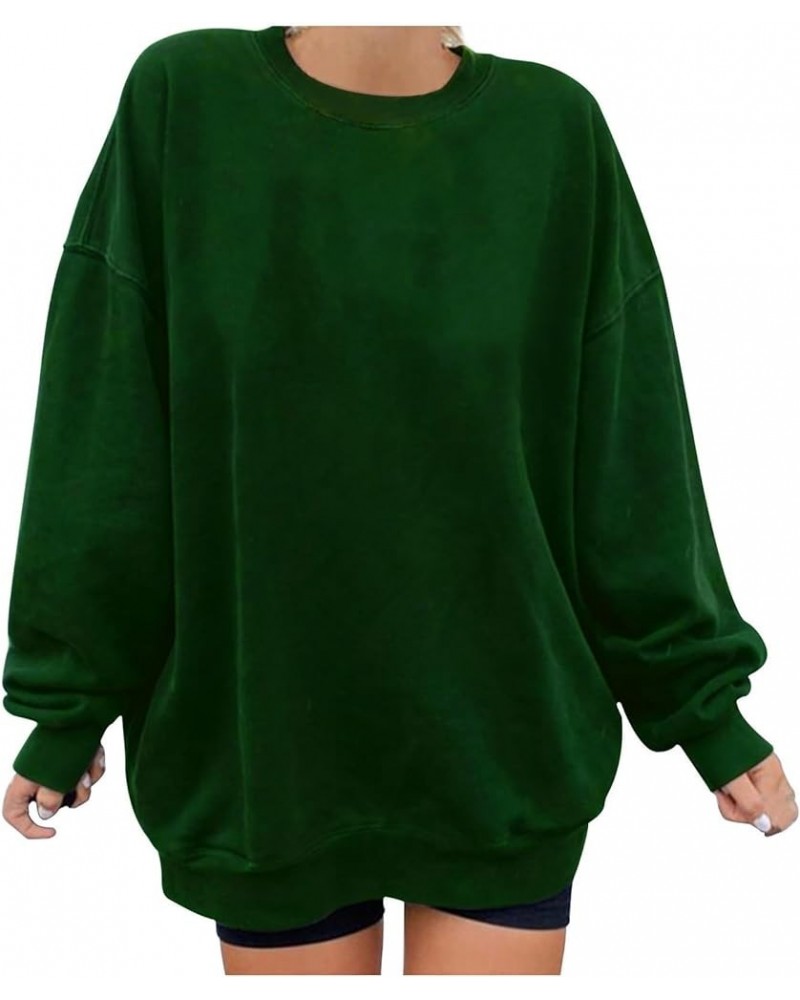 Oversized Long Sleeve Crewneck Sweatshirts For Teen Girls Fall Fashion Womens Pullover Tops Casual Loose y2k Clothes F21-gree...