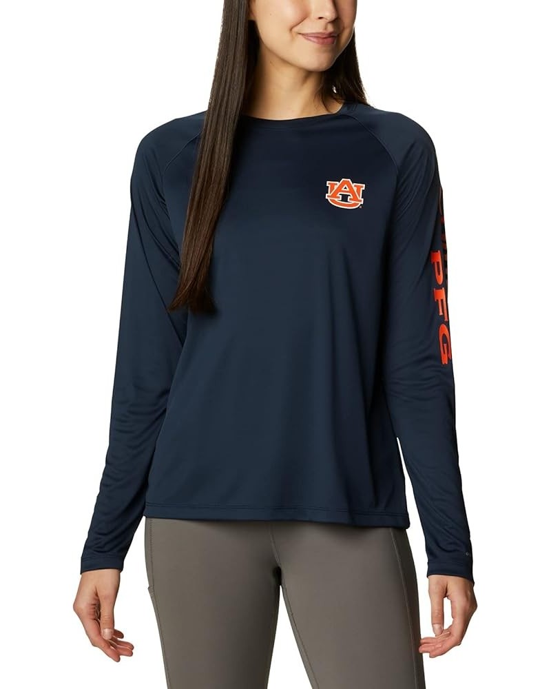 Women's Collegiate Tidal Tee Ls Shirt Auburn Tigers XX-Large Aub - Collegiate Navy, Spark Orange $11.61 T-Shirts