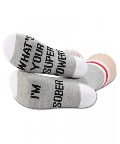 2 Pairs Sober AF Gift I’m Sober What’s Your Superpower Sobriety Socks AA NA Recovery Socks Addiction Recovery Inspirational G...