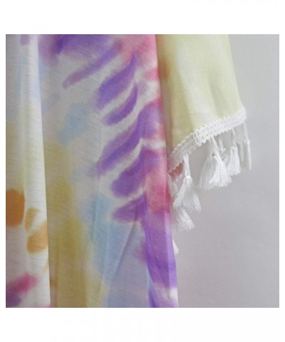 Women's Tie Dye Swimsuit Cover Ups Bikini Beach Bathing Suit Coverups Multicolor $12.60 Swimsuits