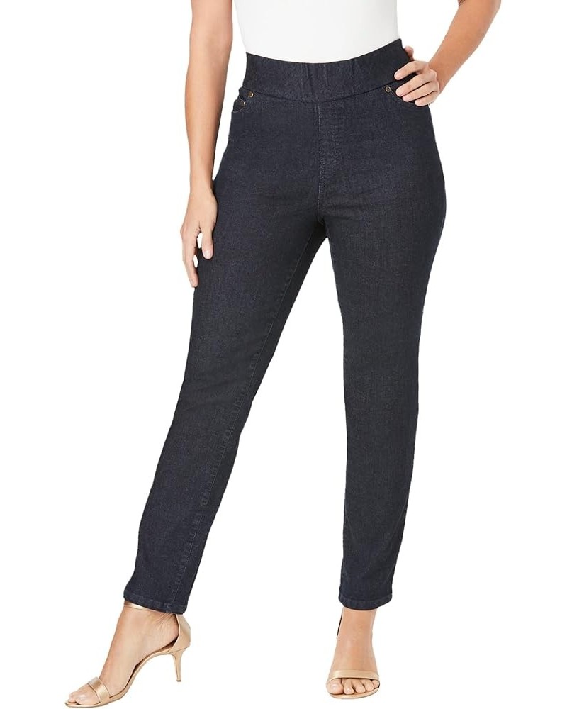 Women's Plus Size Tall Comfort Waist Straight Leg Jean Indigo $31.04 Jeans