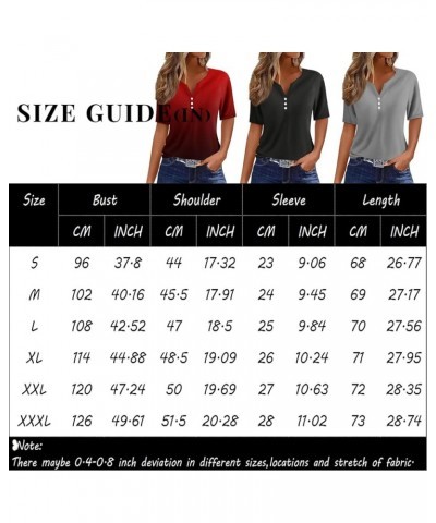 Summer Tops for Women 2024 Vacation Casual Short Sleeve Shirts Trendy V Neck Graphic Tees Loose Floral Basic Blouse D Light P...