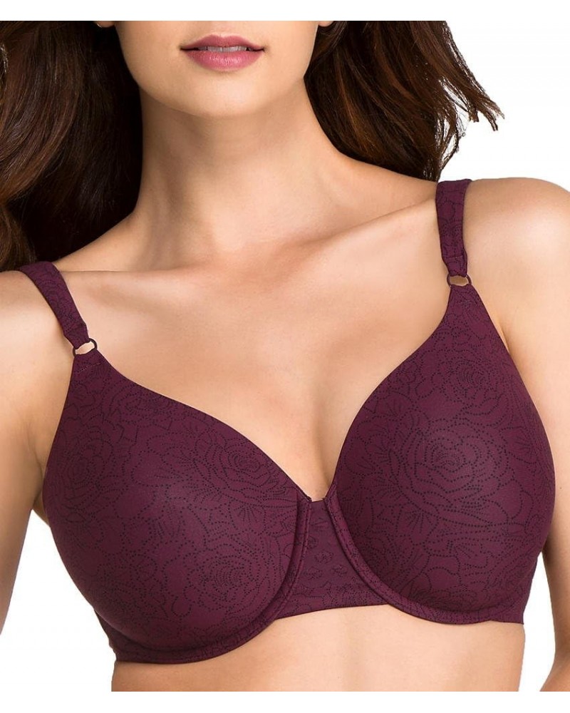 Women's to a Tee Underwire Contour Bra Navy Ink $13.46 Lingerie