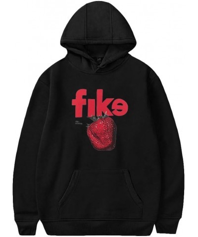 Dominic Fike Merch Dominic Fike Strawberry Hoodie Men Women Sweatshirts Casual Long Sleeve Hooded Black $13.91 Hoodies & Swea...