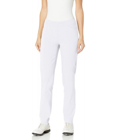 Womens Golf Apparel - Women's Regular Pull-On Straight-Leg Pant with Pockets (White,10) $26.83 Pants