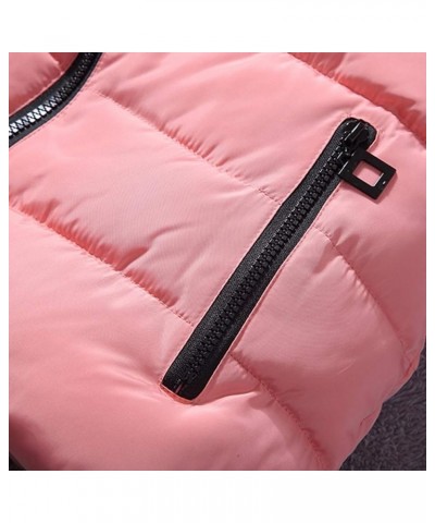 Furry Jacket Coats for Women Faux Leather Cardigan Coat Outwear Vest Sleeveless Warm Winter Coats Fleece Jacket Zc-pink $13.3...