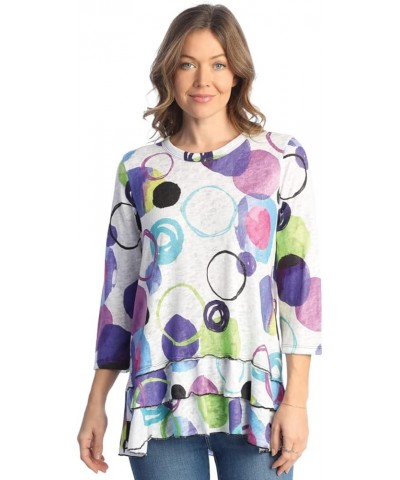 Light-Knit Layered Tunic Top - LK4 Marbles $34.65 Tops