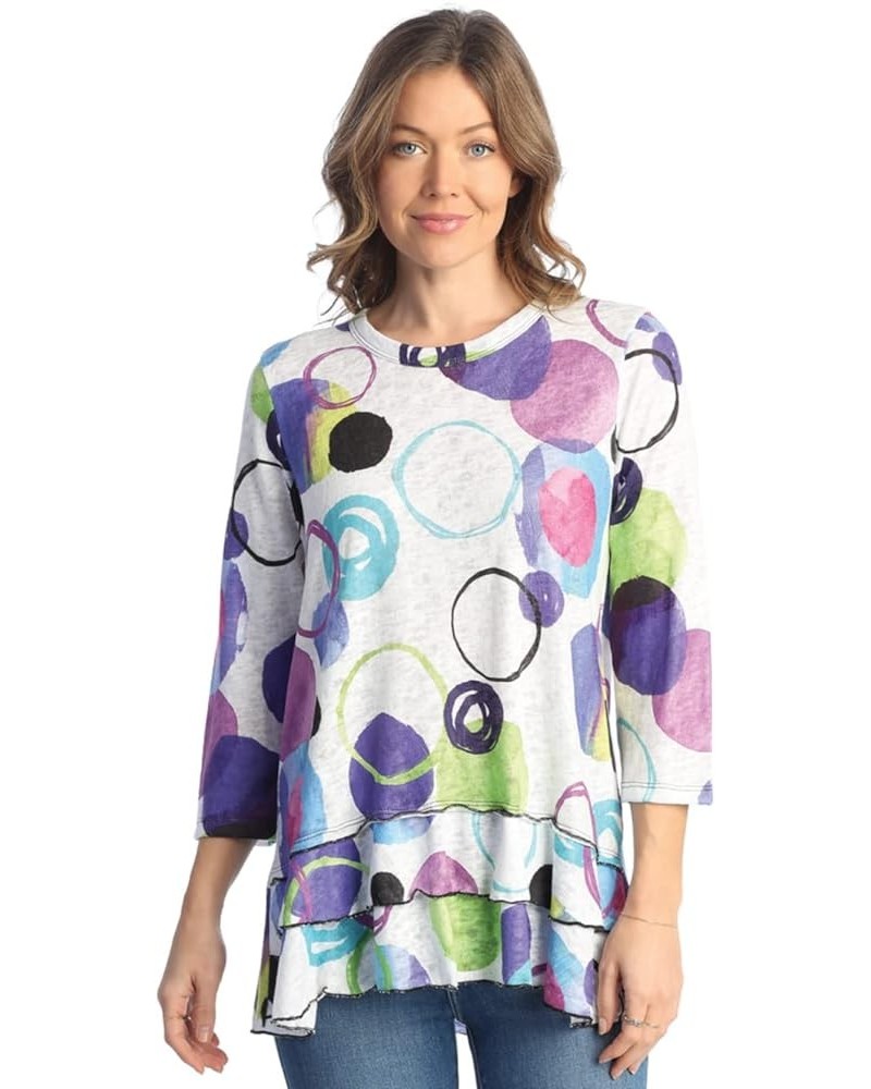 Light-Knit Layered Tunic Top - LK4 Marbles $34.65 Tops