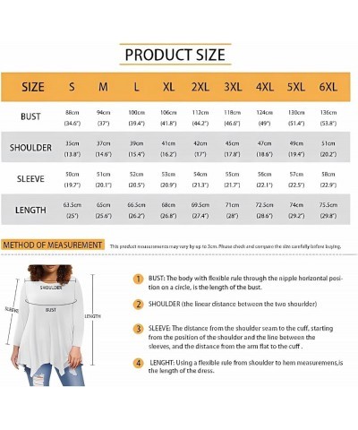 Plus Size Tunic Tops Long Sleeve Shirts for Women Swing Flowy Loose Van Gogh's Golden Wheat Field $12.60 Tops