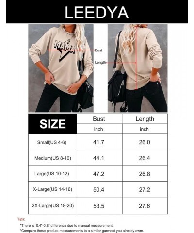 Women Long Sleeve Mama Sweatshirts Round Neck Pullover Loose Lightweight Blouse Tops Burgundy $17.00 Hoodies & Sweatshirts