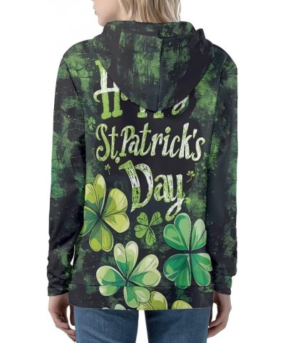 Women's Long Sleeve Hooded Cardigans Fall Lightweight Hoodie Sweatshirts Full Zip with Pocket Happy St. Patrick's Day Leaf $1...