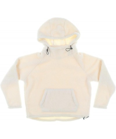 Pink Sherpa Sweatshirt Pullover Hoodie Solid Cream $19.59 Hoodies & Sweatshirts