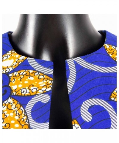 African Women's Coats Ankara Print Long Sleeve Jacket Top Dashiki Casual Trench Coat Outwear 619 $26.27 Coats