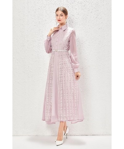 Women's Lace Floral Cocktail Evening Wedding Guest Party Maxi Dress 22507 Pink $22.13 Dresses