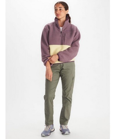 Women's Wm's Aros Fleece 1/2 Zip Hazy Purple/Wheat $32.06 Jackets